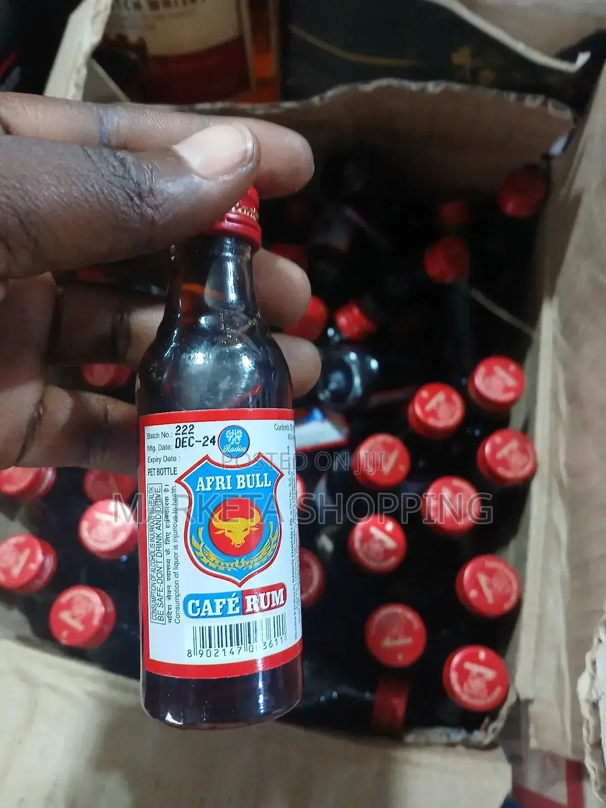 Afri Bull Cafe Rum 50mlx48