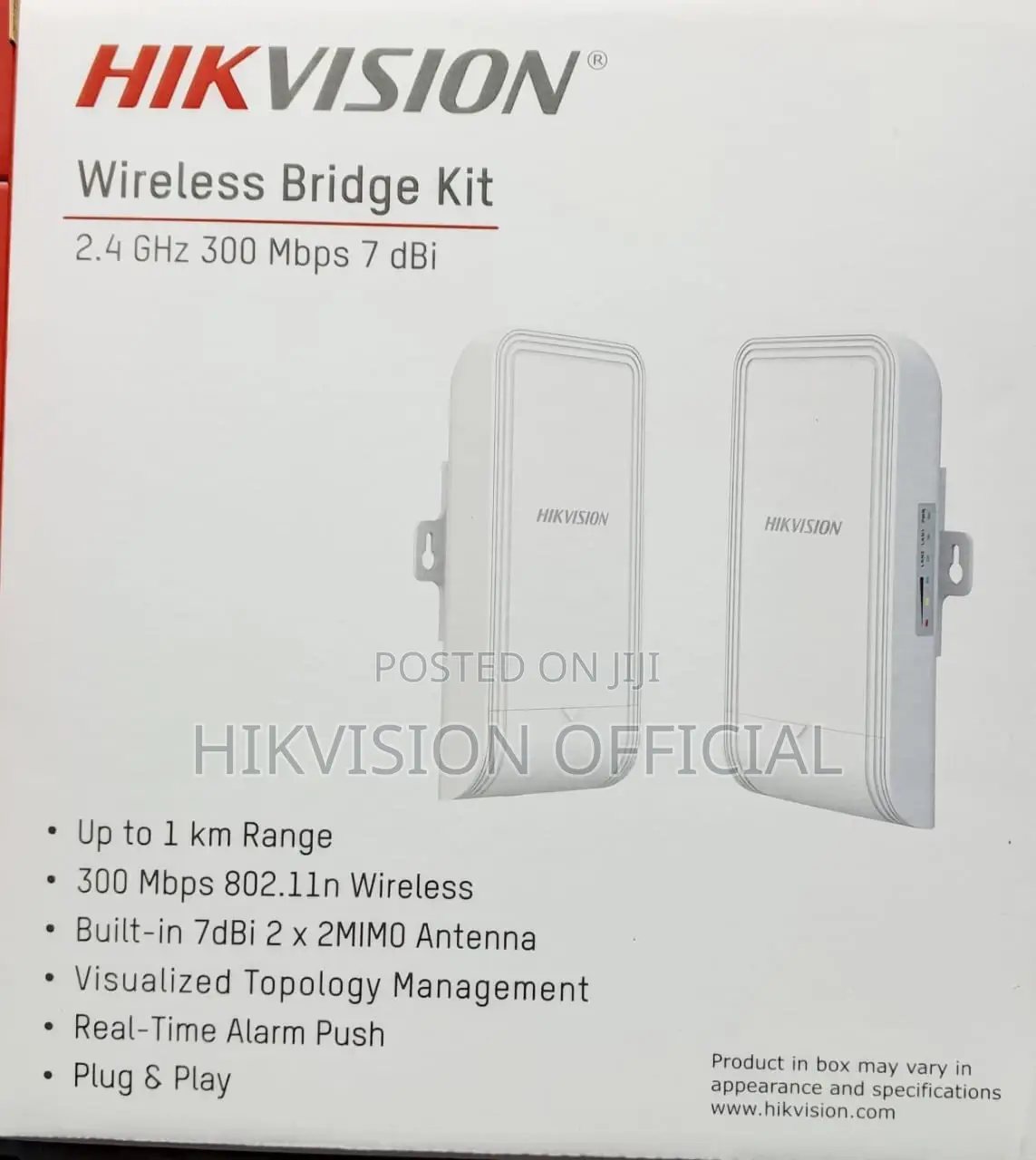 Ds-3wf1000-Ei-2n 2.4ghz 300mbps 1km Wireless Bridge Kit