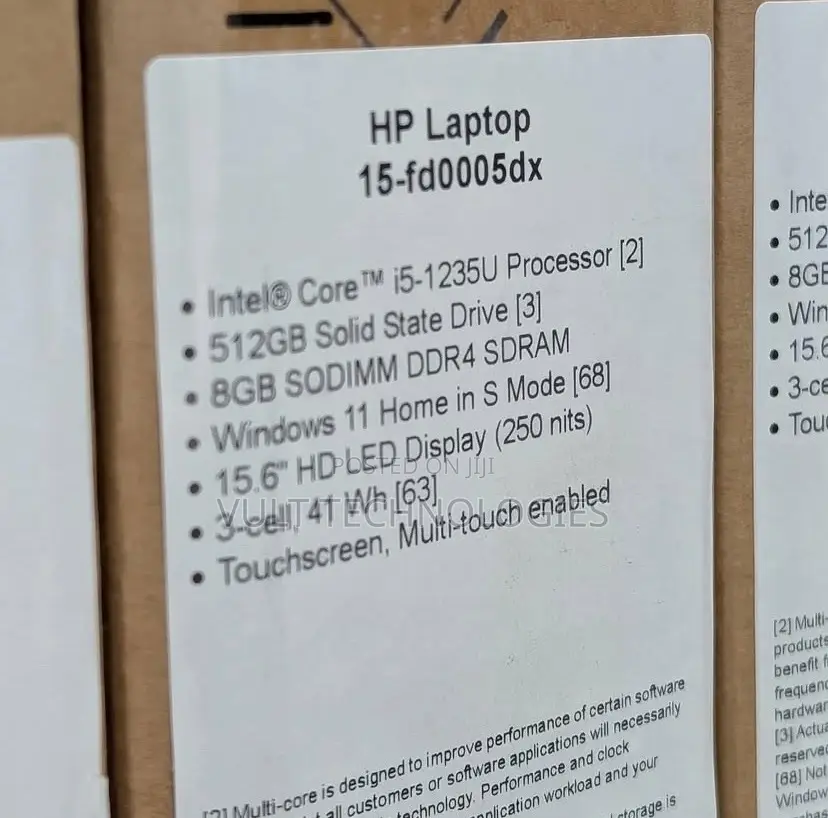 New Laptop HP 15 8GB Intel Core I5 SSD 512GB