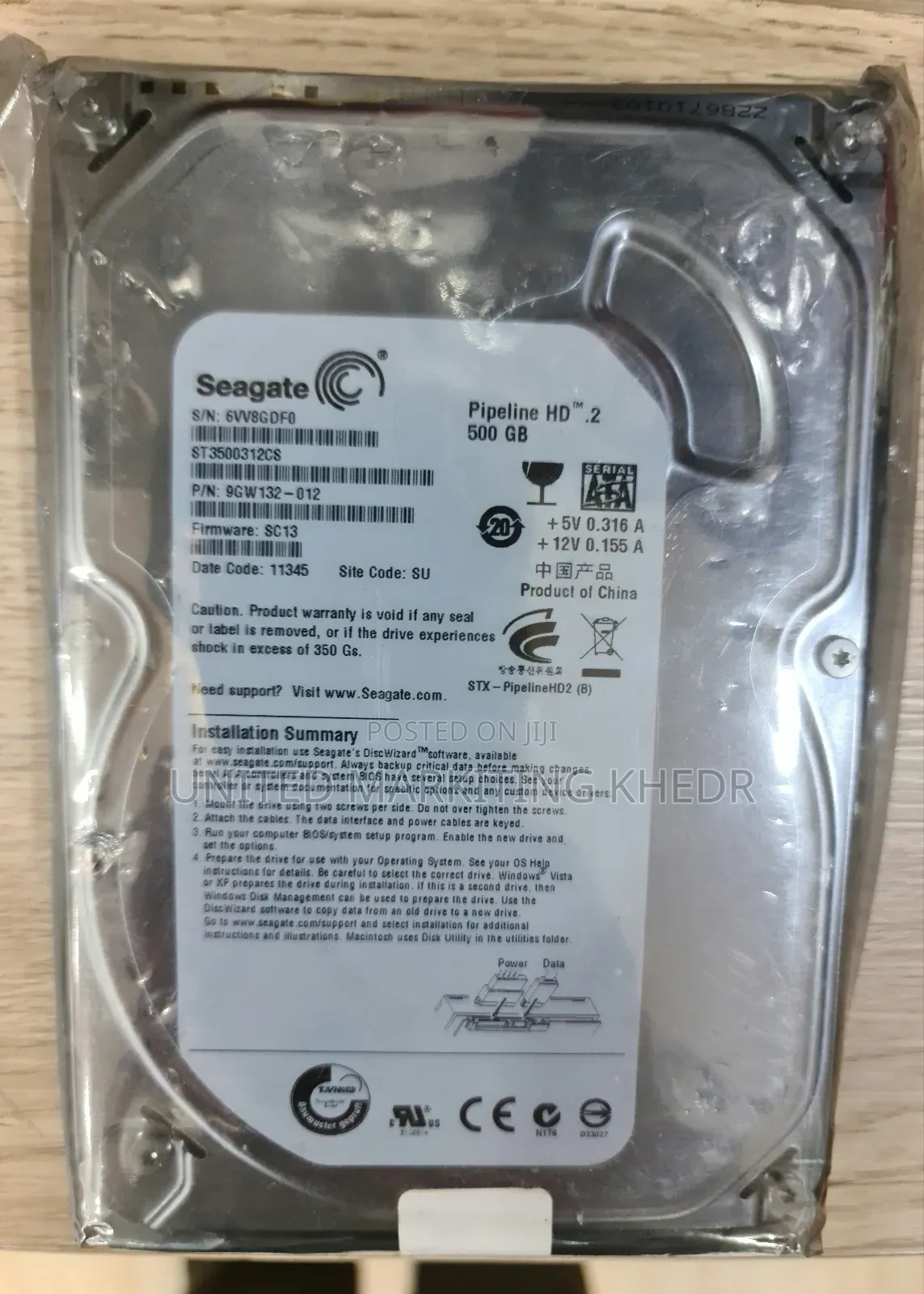 500 Gb CCTV Hard Drive 3.5
