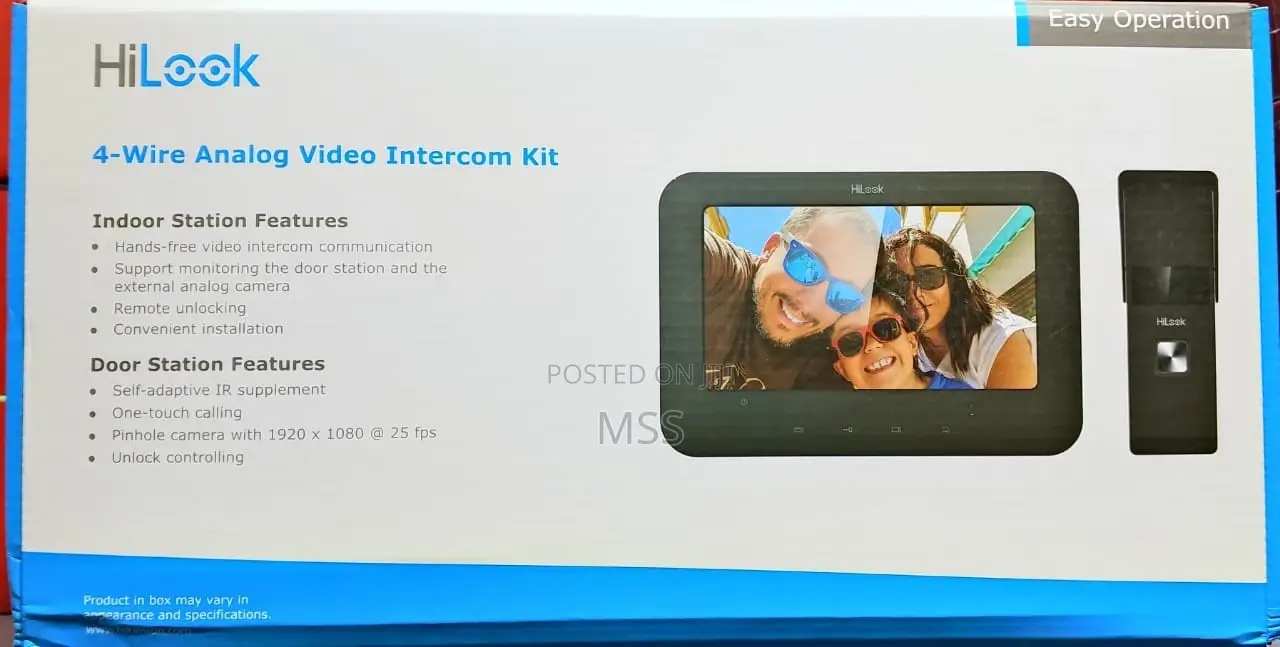4-Wire Analog Video Intercom Kit-Hilook