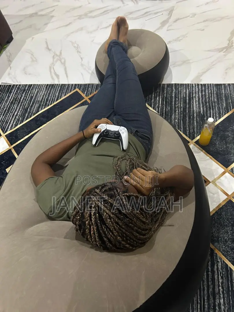 Inflatable Lazy Sofa With Leg Rest and a Free Pump