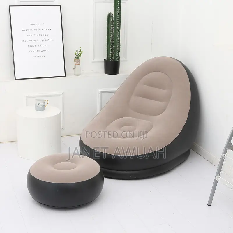 Inflatable Lazy Sofa With Leg Rest and a Free Pump