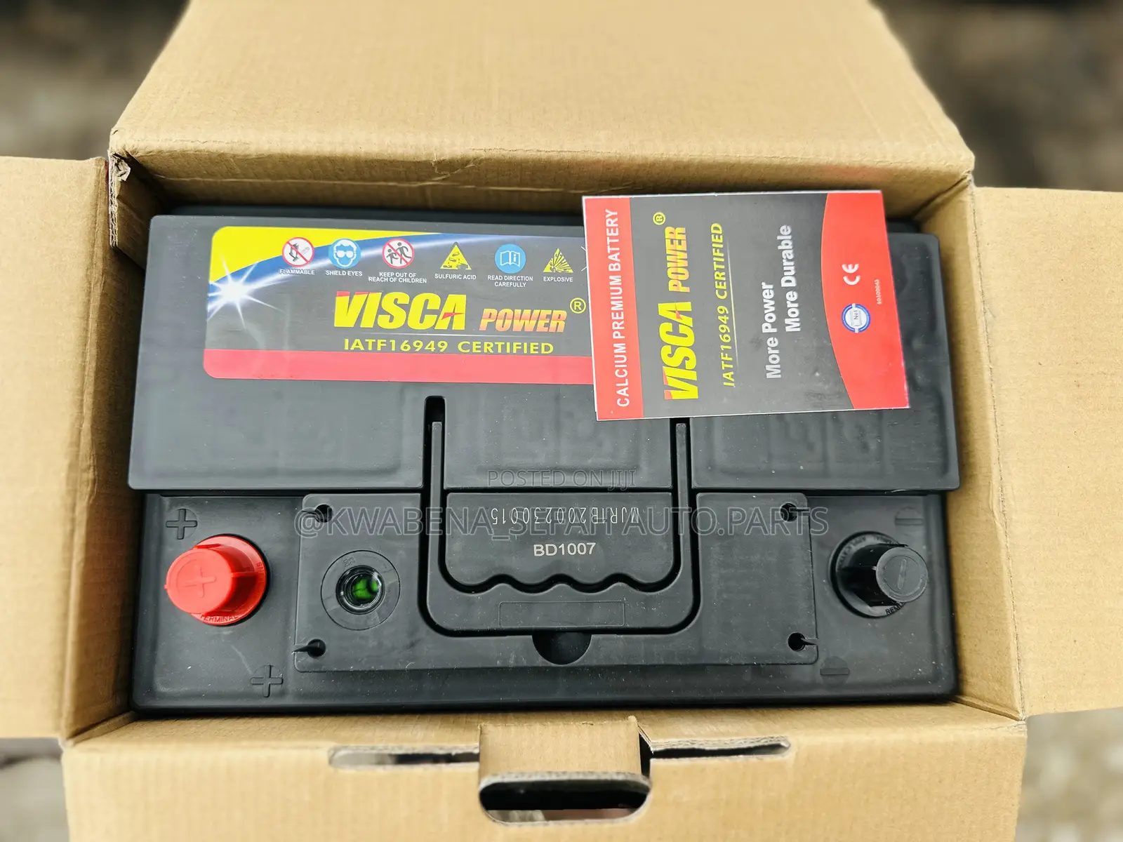 Original Brand New Car Visca Battery (15 Plate) Available