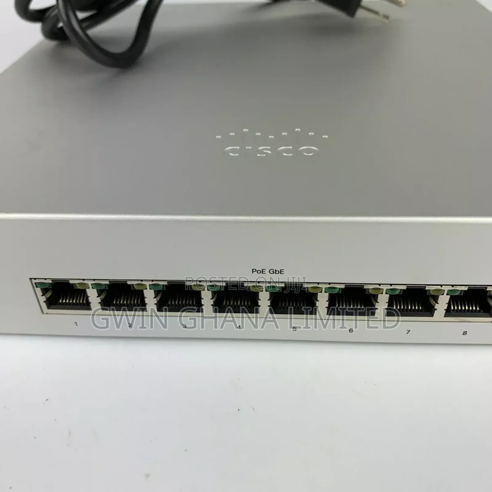 Cisco Meraki 8port Gigabit Poe Cloud Manged Switch 2sfp