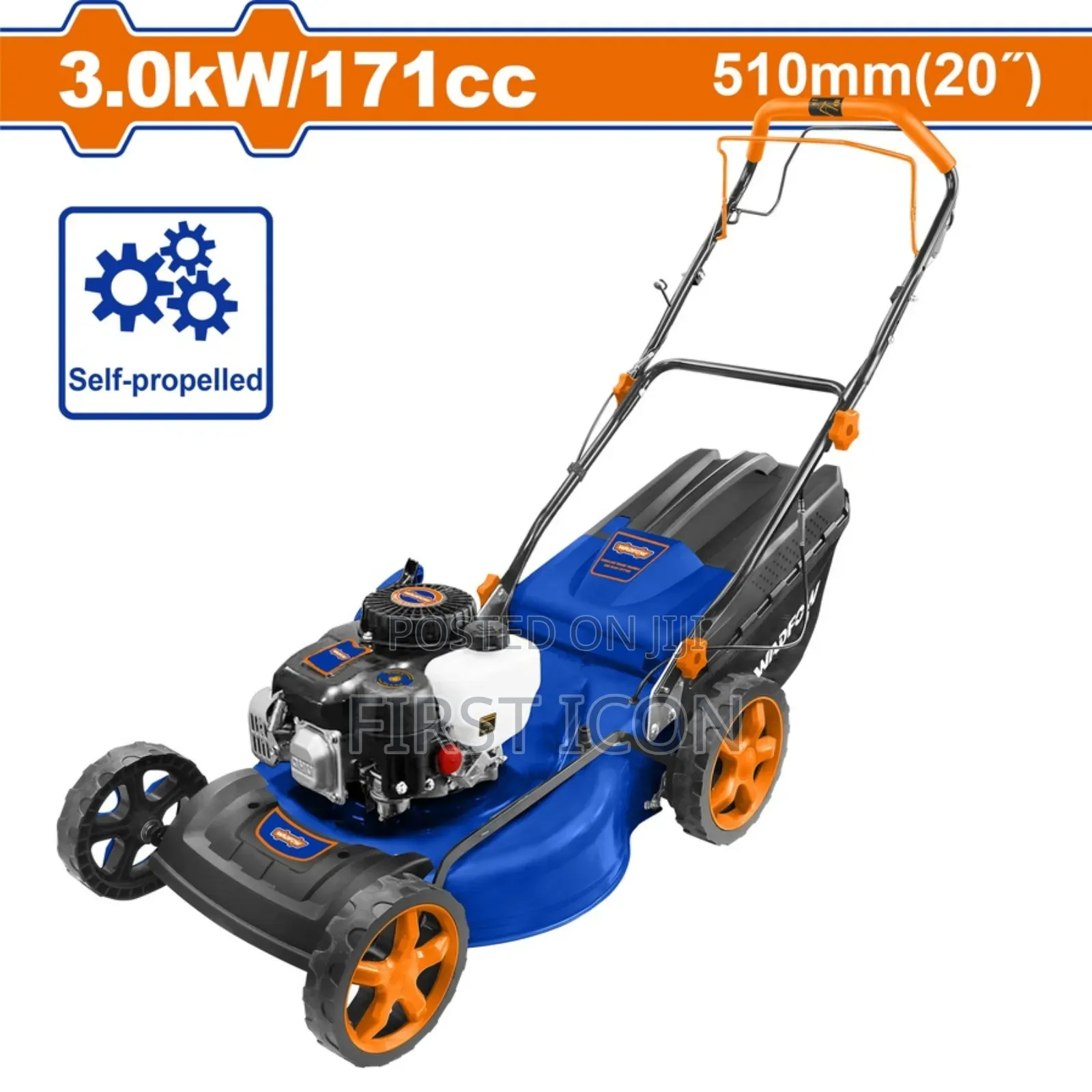 4.5hp Self-Propelled Gasoline Lawn Mower - Wadfow - Wgm3a20