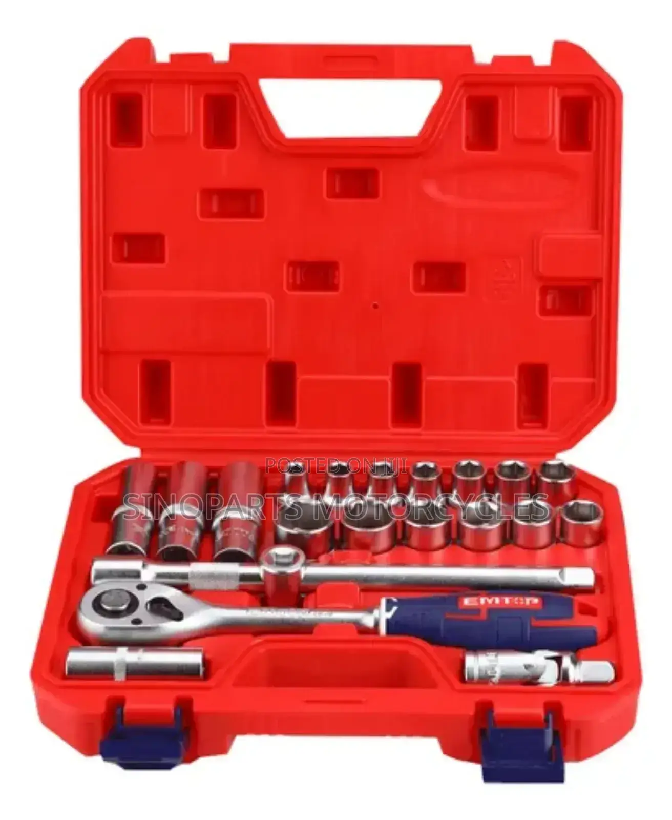 Emtop Eskt12211 Socket Wrench Set – Industrial Strength 21pcs