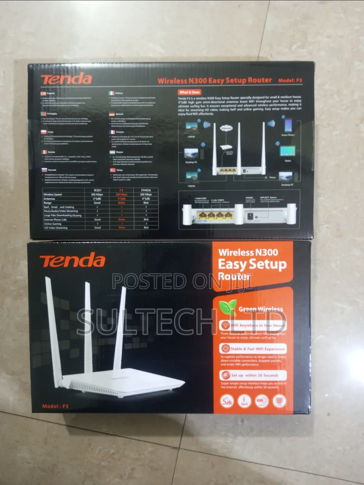 Tenda F3 300mbps Wireless Router