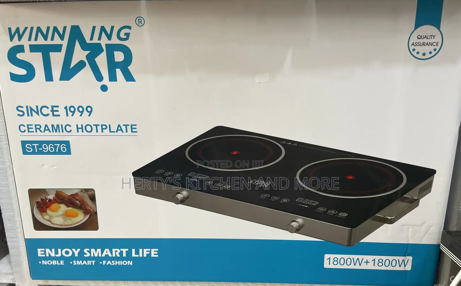Winning Star Ceramic Hot Plate 1800w+1800w