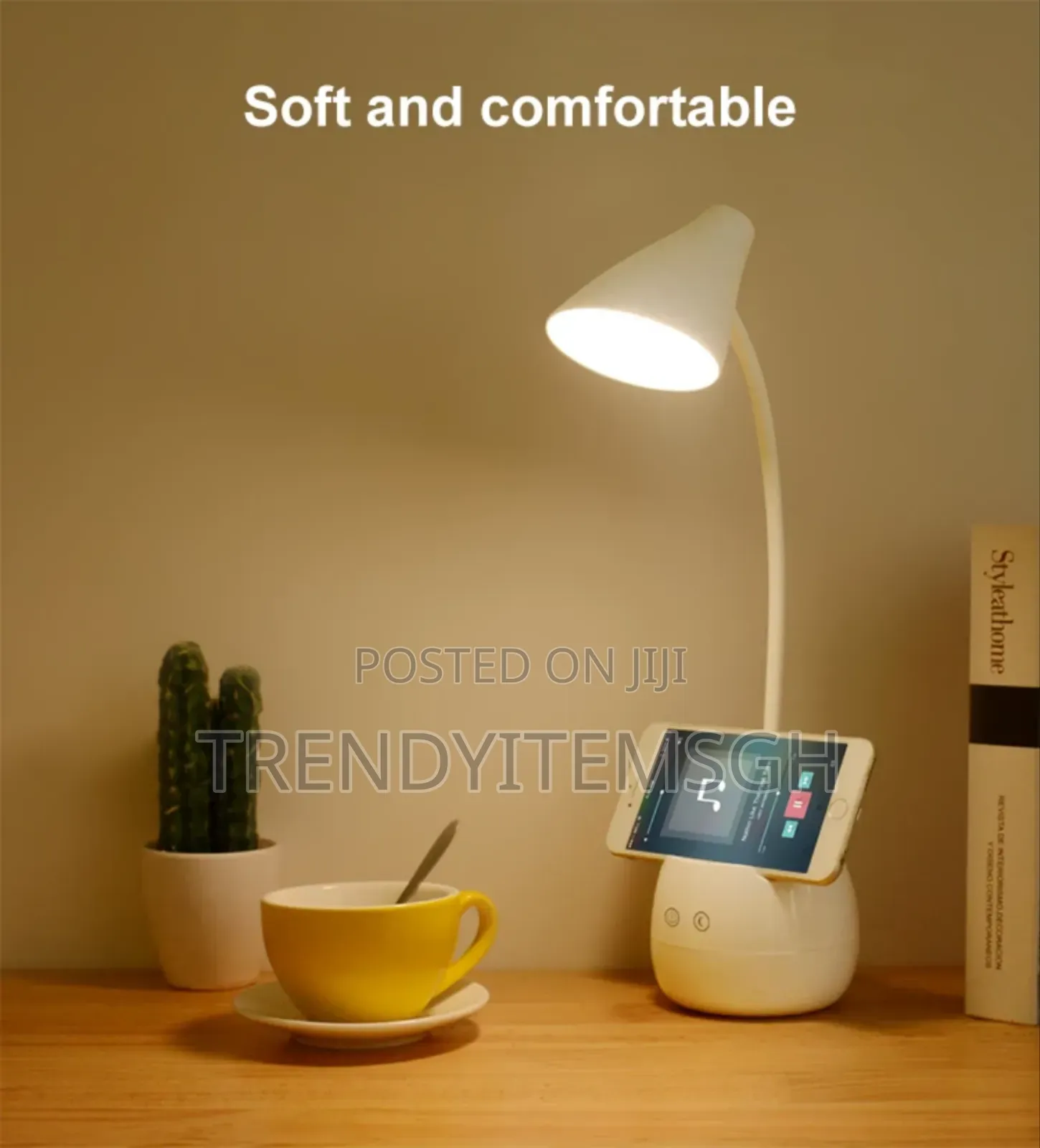 Rechargeable Desk Study Lamp With Pen Holder