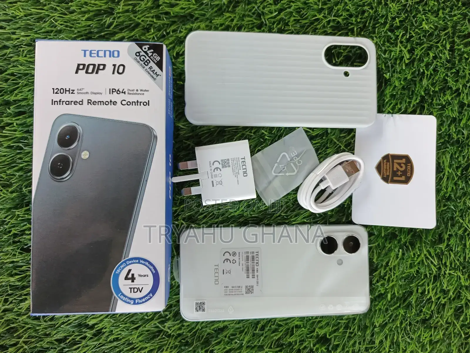 New Tecno Pop 10 64 GB White