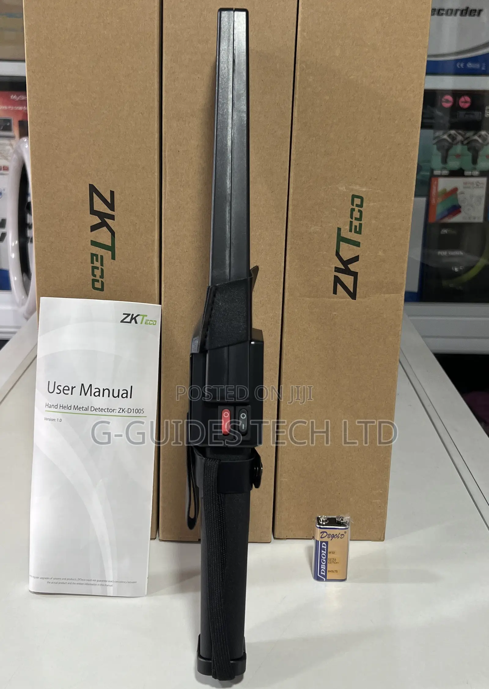 Zkteco Hand Held Metal Detector Zk-d100s