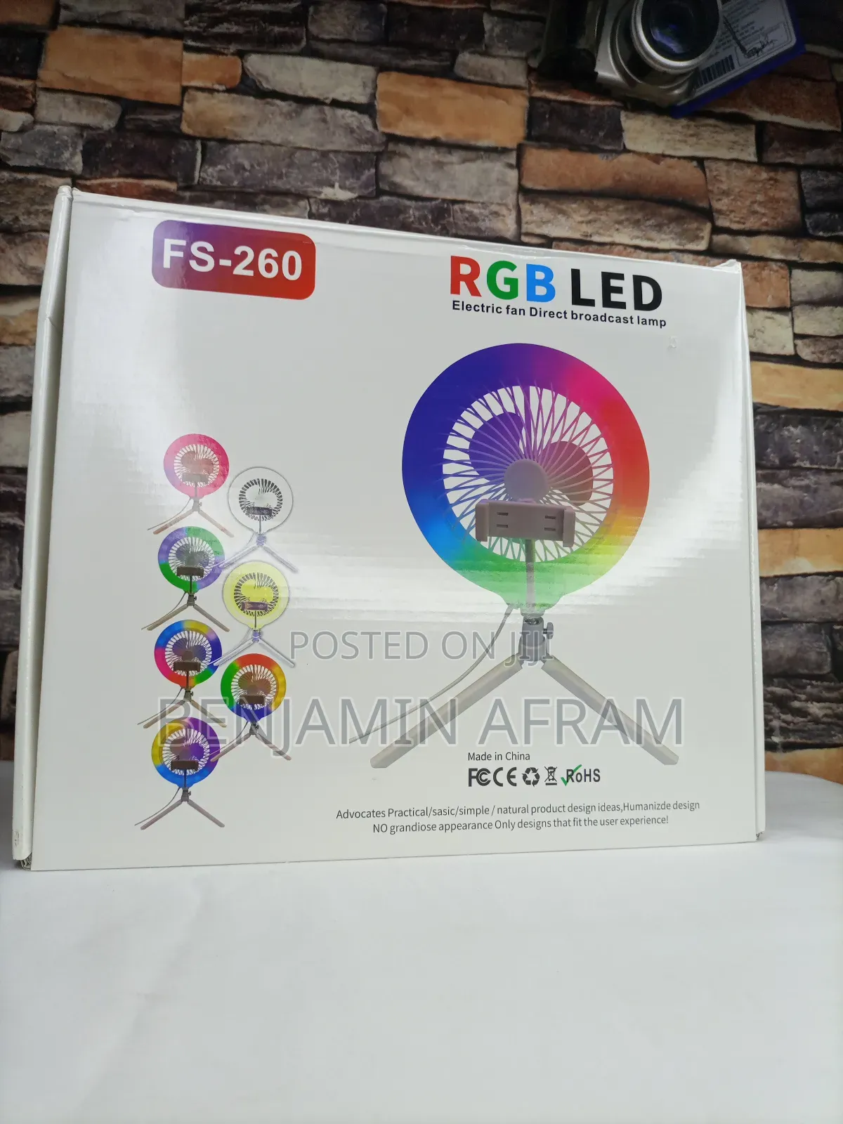 Fan Sparkle Led Ring Light