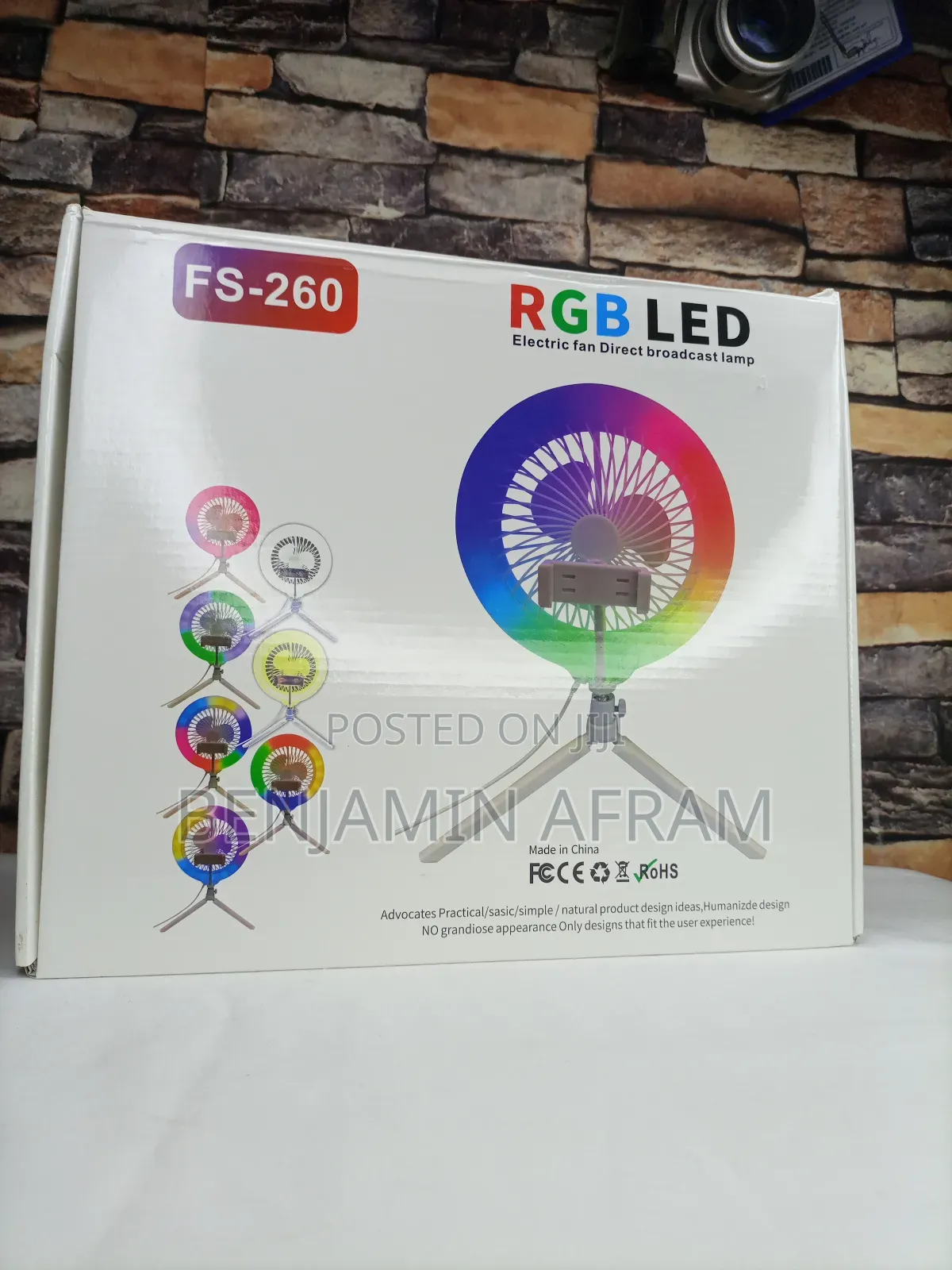 Fan Sparkle Led Ring Light