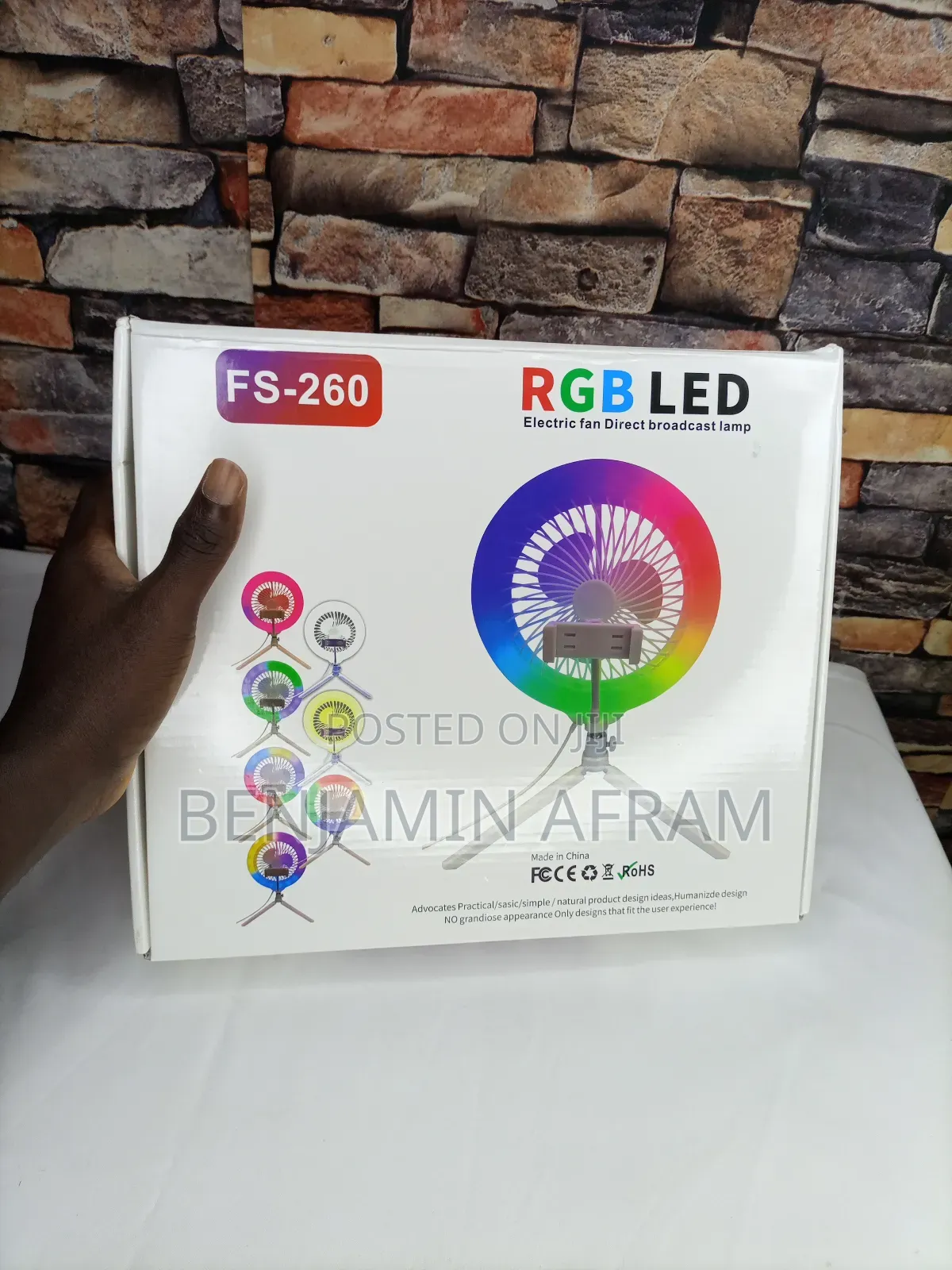 Smartphone Video Making Fan Led