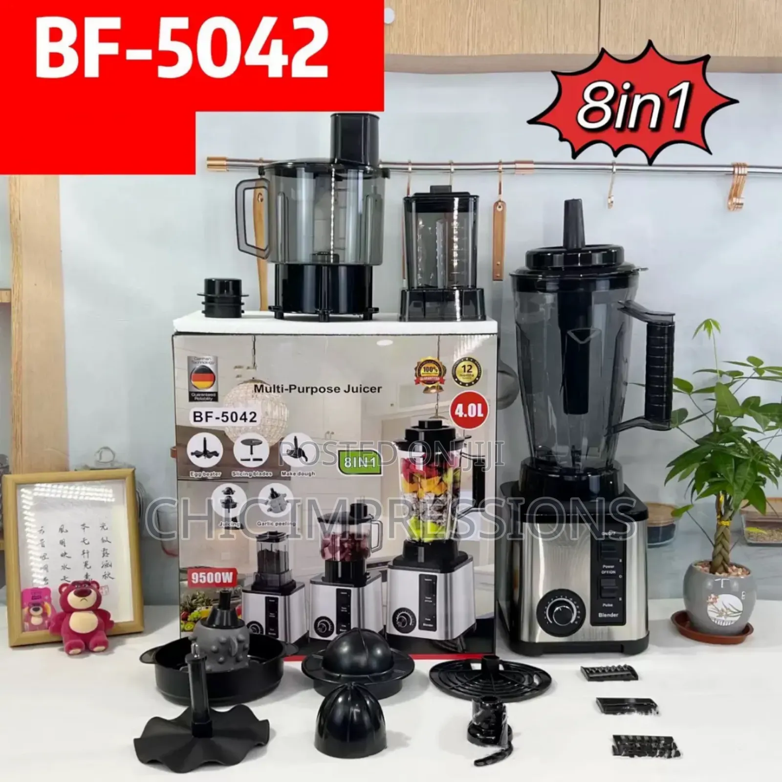 8 in 1 Bardefu Food Processor