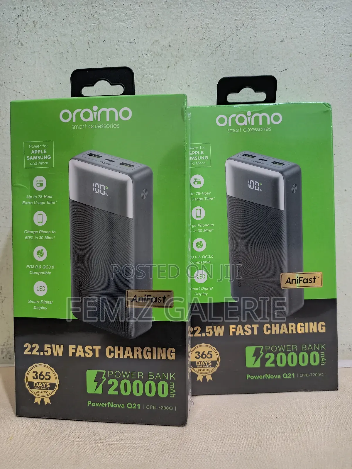 Oraimo Powernova Q21 20000mah 22.5w Power Bank