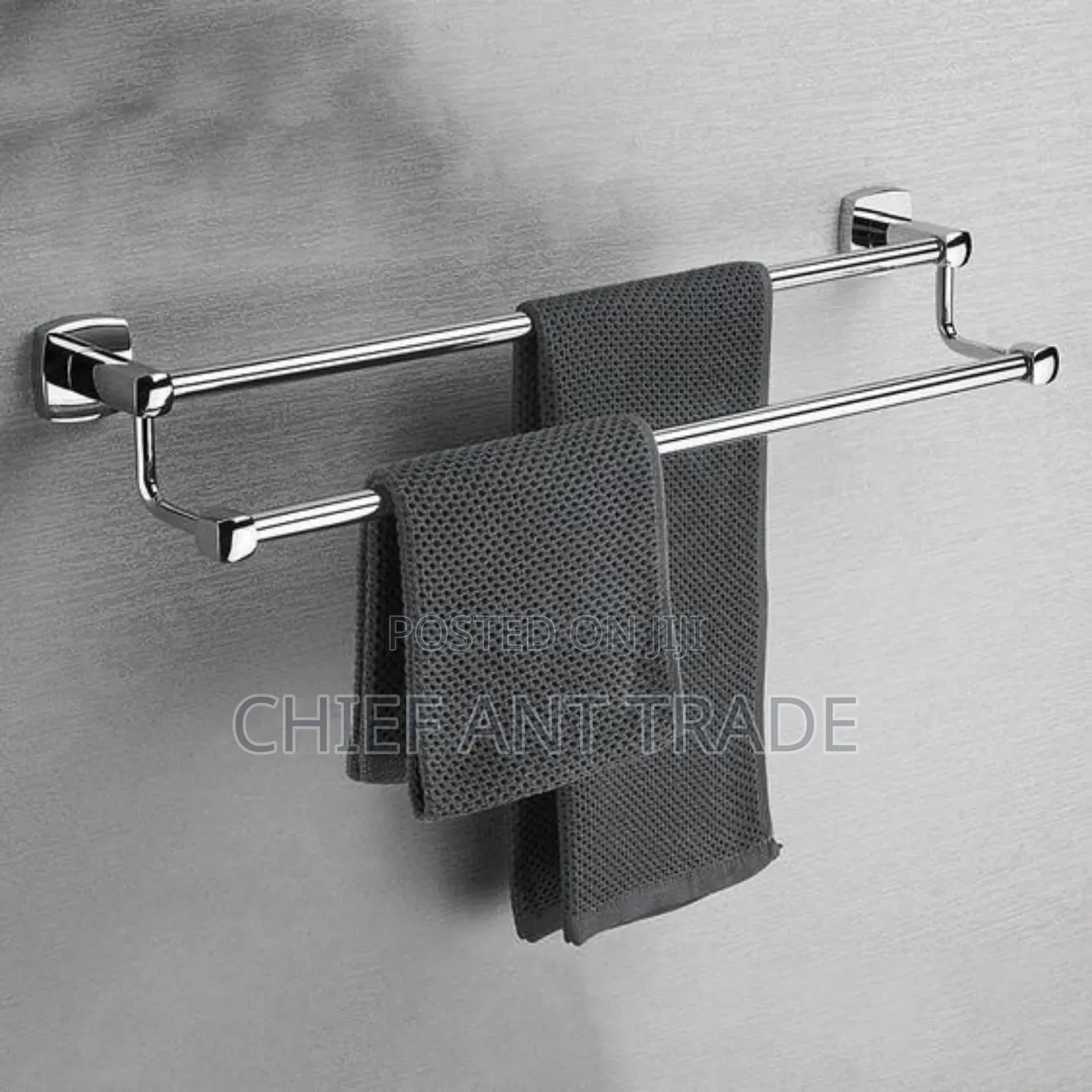 Towel Rail Silver 400a-2 T-R 90cm