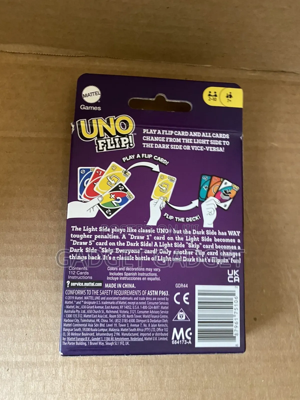 Uno Flip Double Sided Card Game F2-10 Players