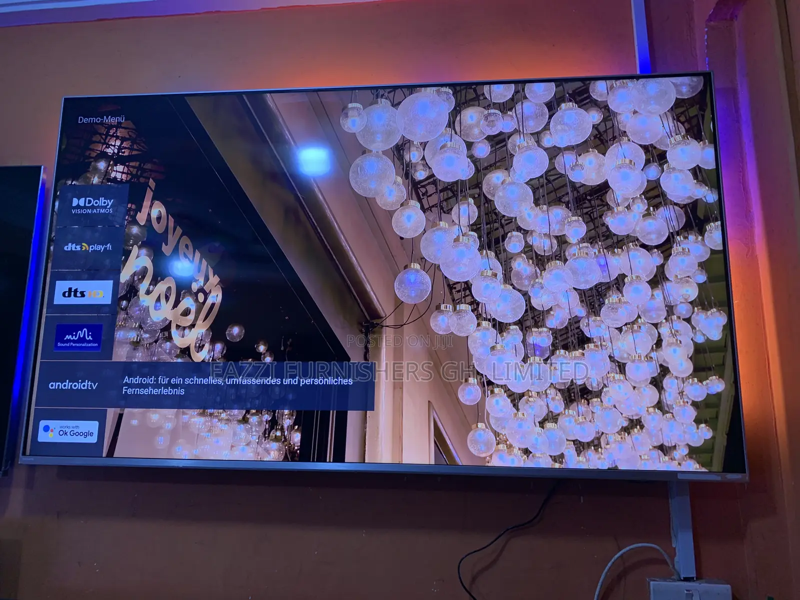Ambilight Version 3 Sided Philips 65 Inches Smart HDR Tv