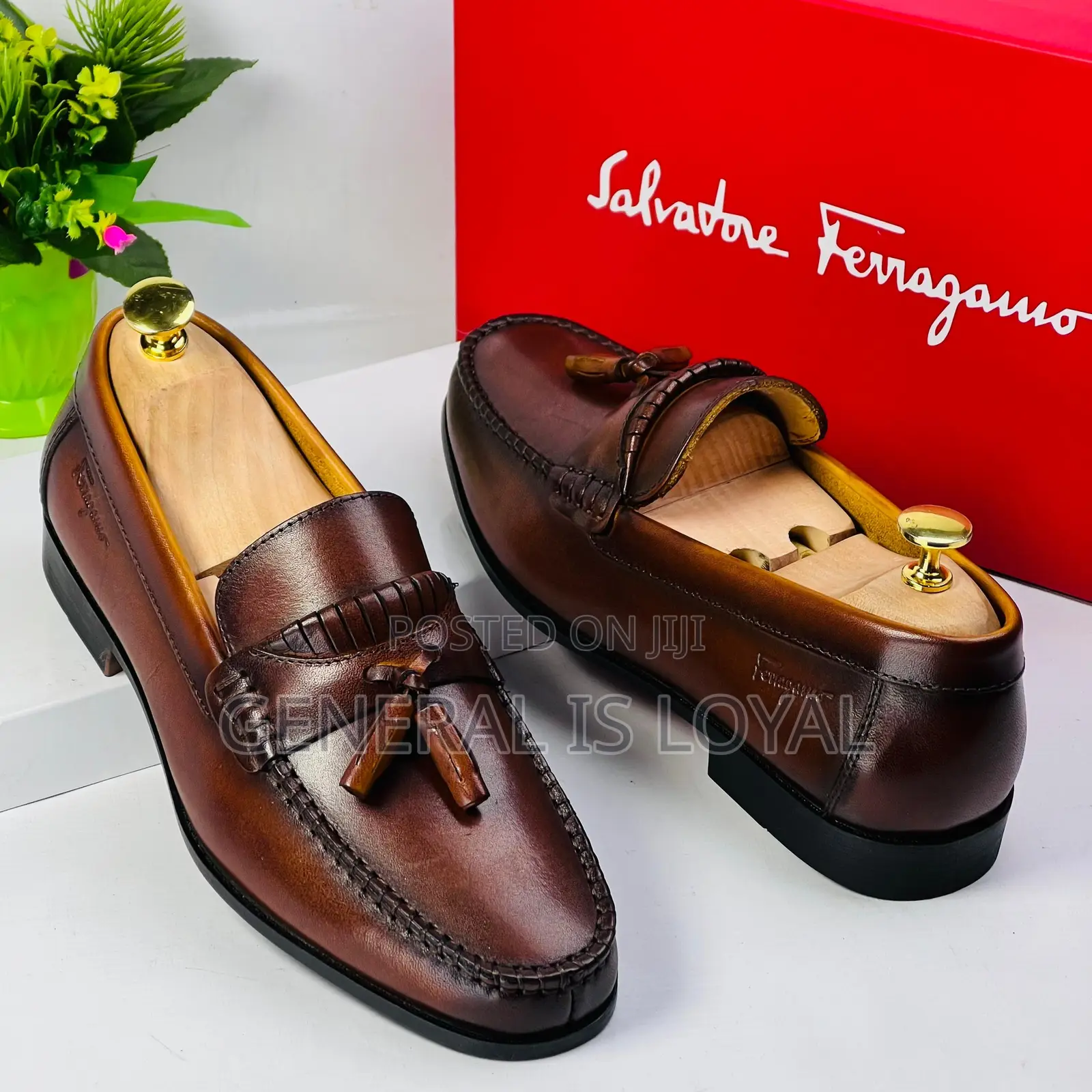 Salvatore Ferragamo Brown Leather Shoe