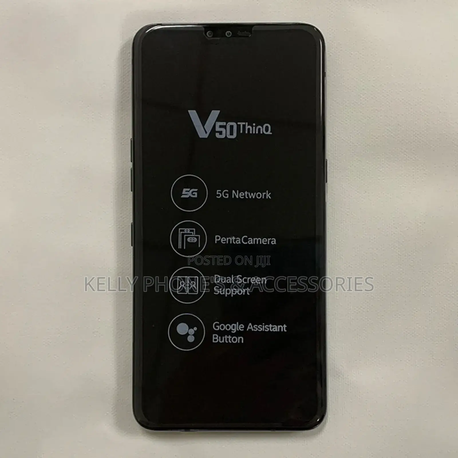 New LG V50 ThinQ 5G 128 GB Black