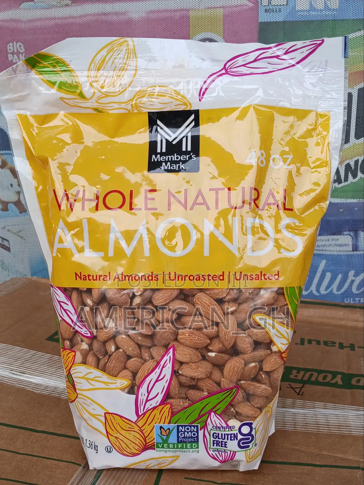 Members Mark Natural Almonds, 1.36kg