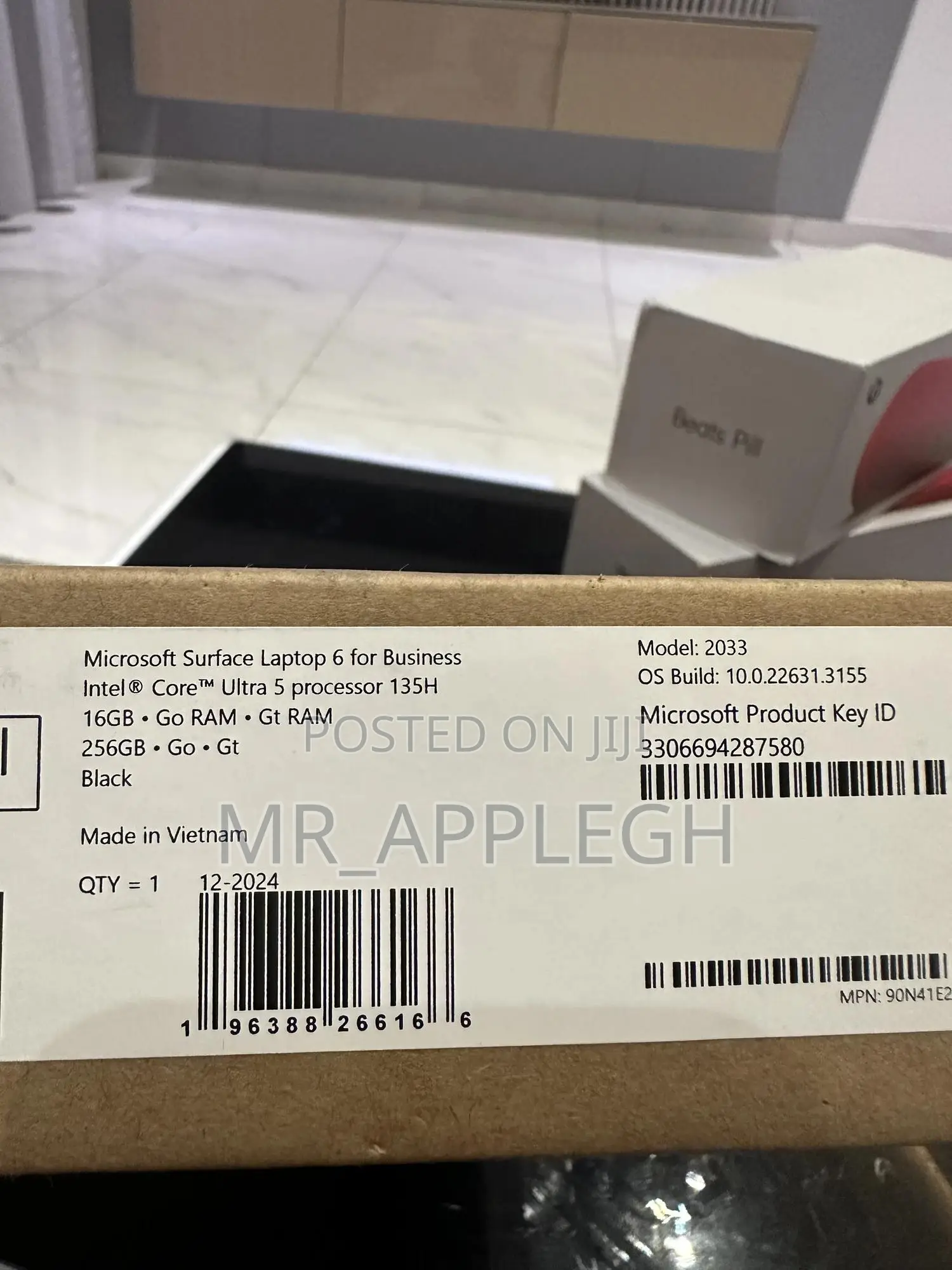 New Laptop Microsoft Surface Laptop 6 16GB Intel Core Ultra 5 SSD 256GB