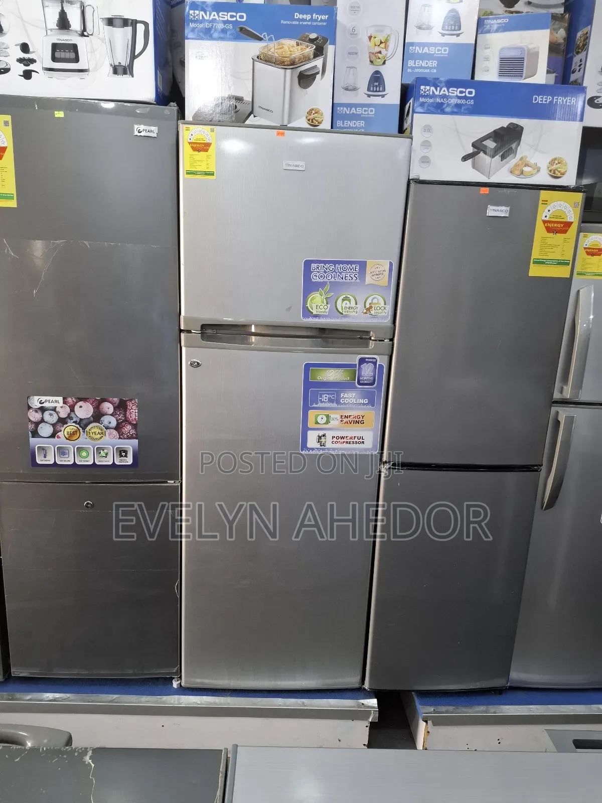 Lock Security Door of Nasco Top Fridge 311 Litres Available