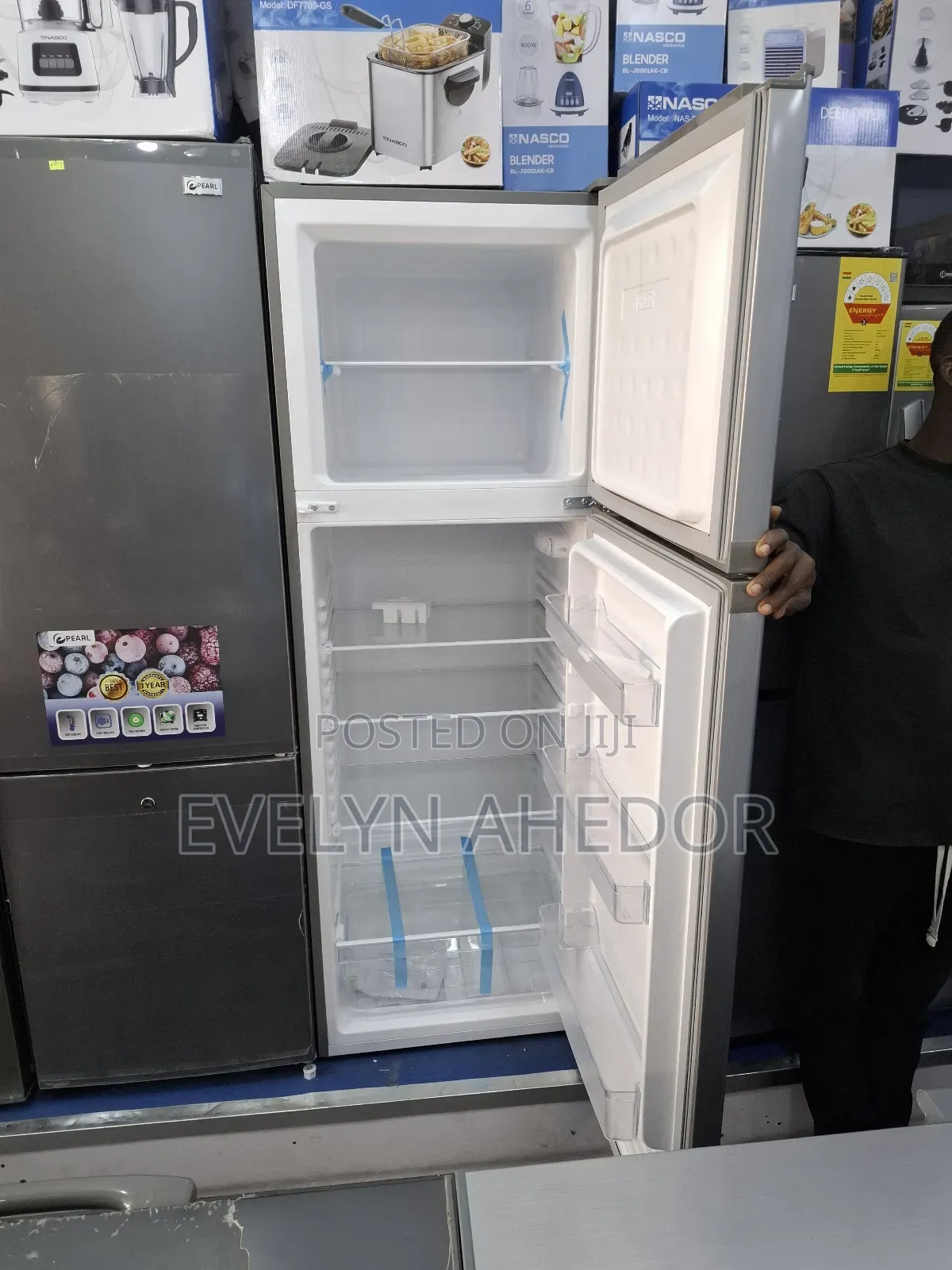 Lock Security Door of Nasco Top Fridge 311 Litres Available