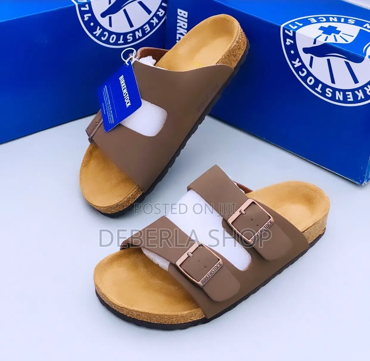 Original Double Belt Arizona Birkenstock Slippers
