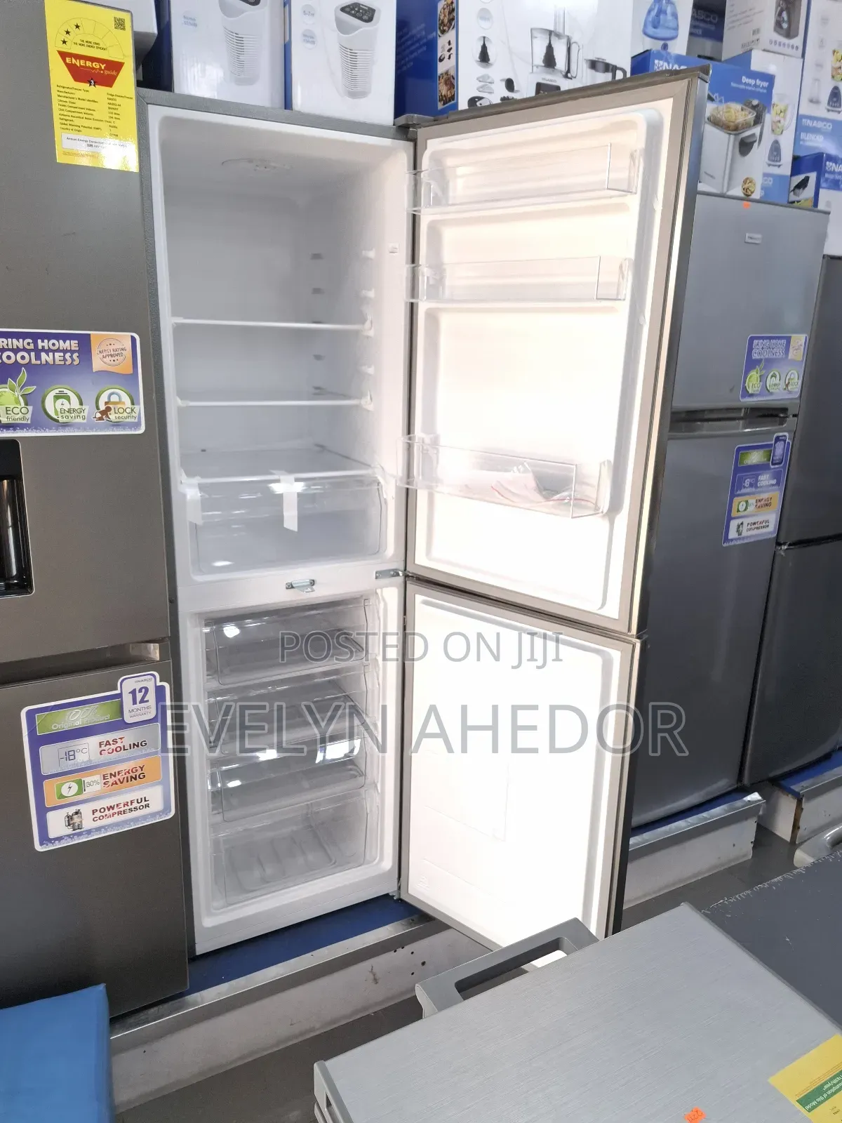 Quality Nasco Bottom Fridge With 3 Stars Brand New for Sale