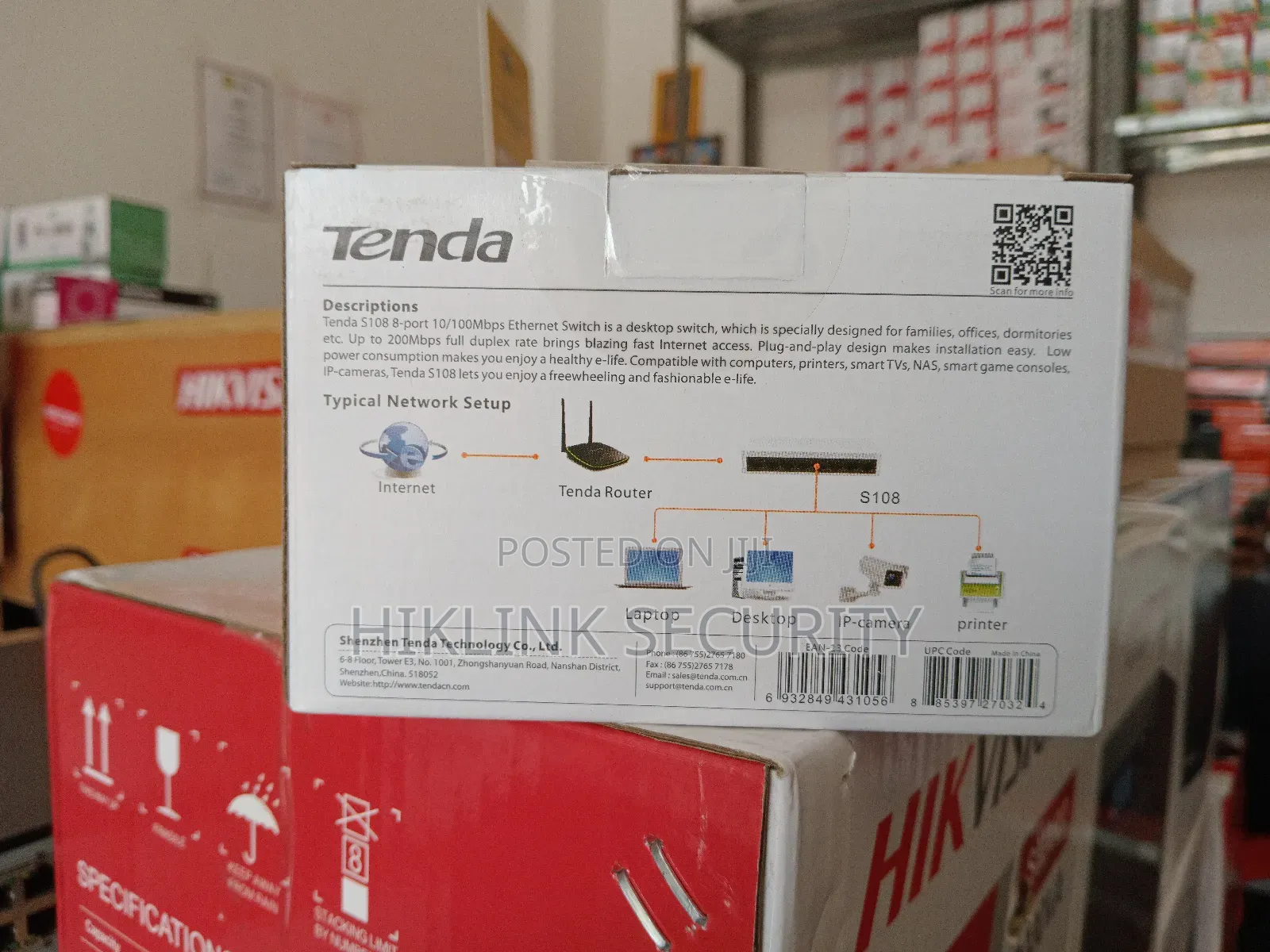 Tenda 8port Switch