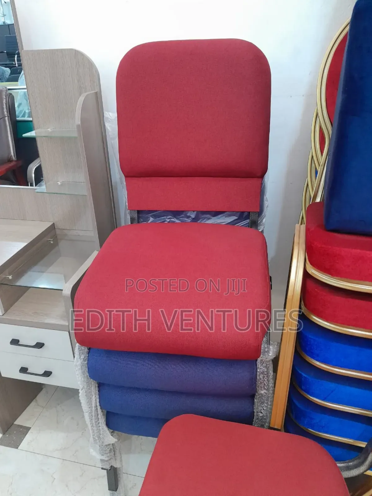 Elegant Auditorium Chair (Red Colour)
