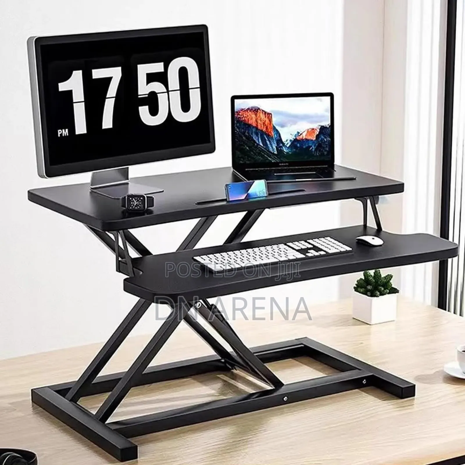 Height Adjustable Sit to Stand Up Desk , Desk Riser