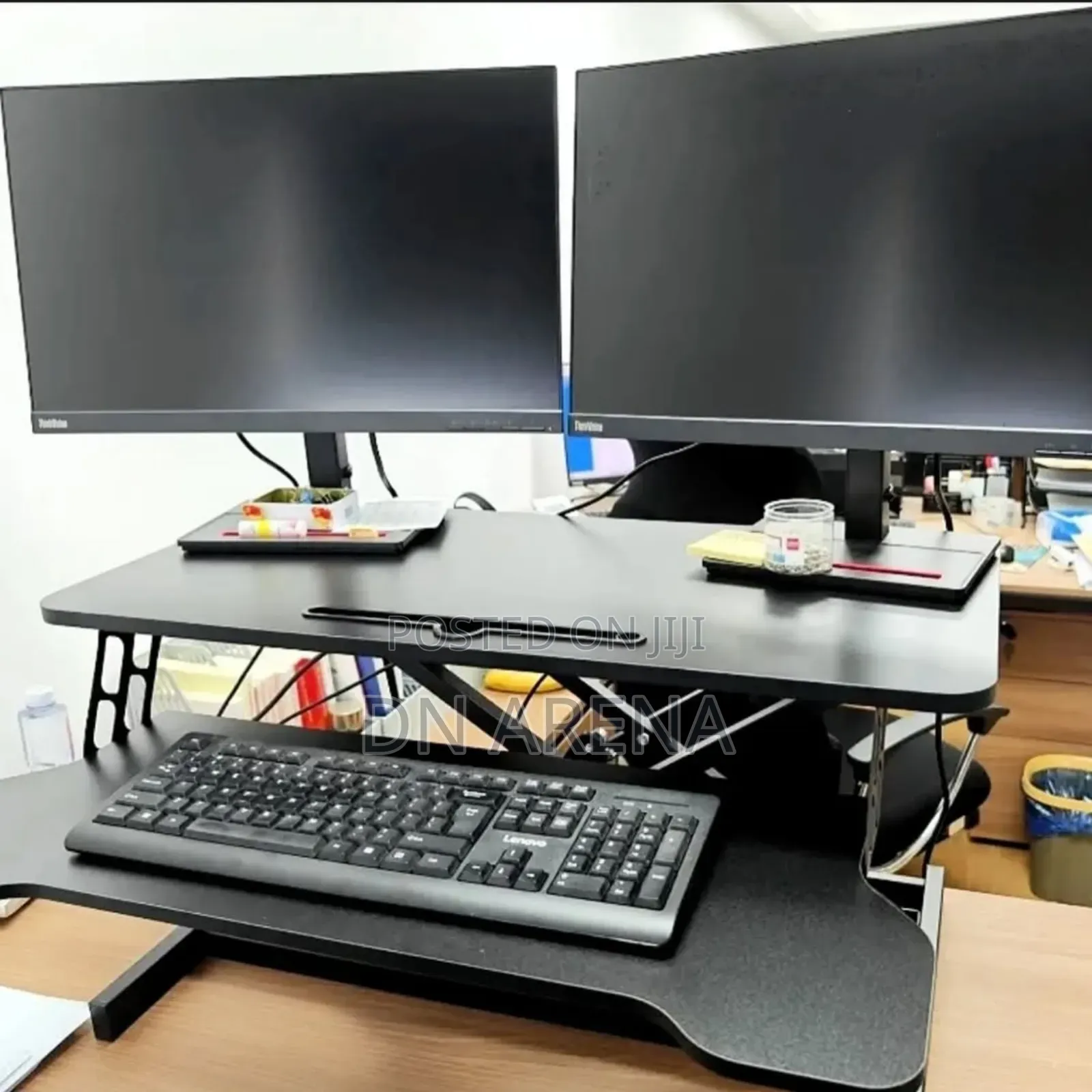 Height Adjustable Sit to Stand Up Desk , Desk Riser