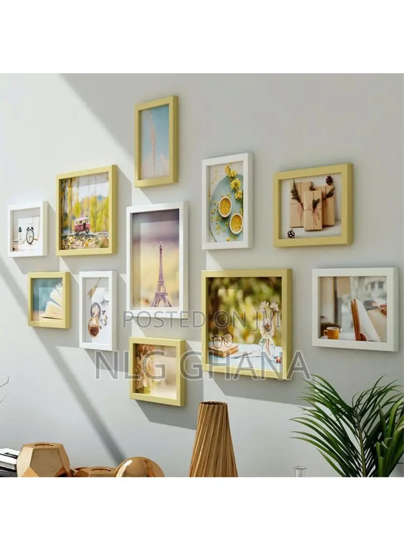 11pcs / Set Diy Picture Frames Wall Mounted Photo Tvx25431