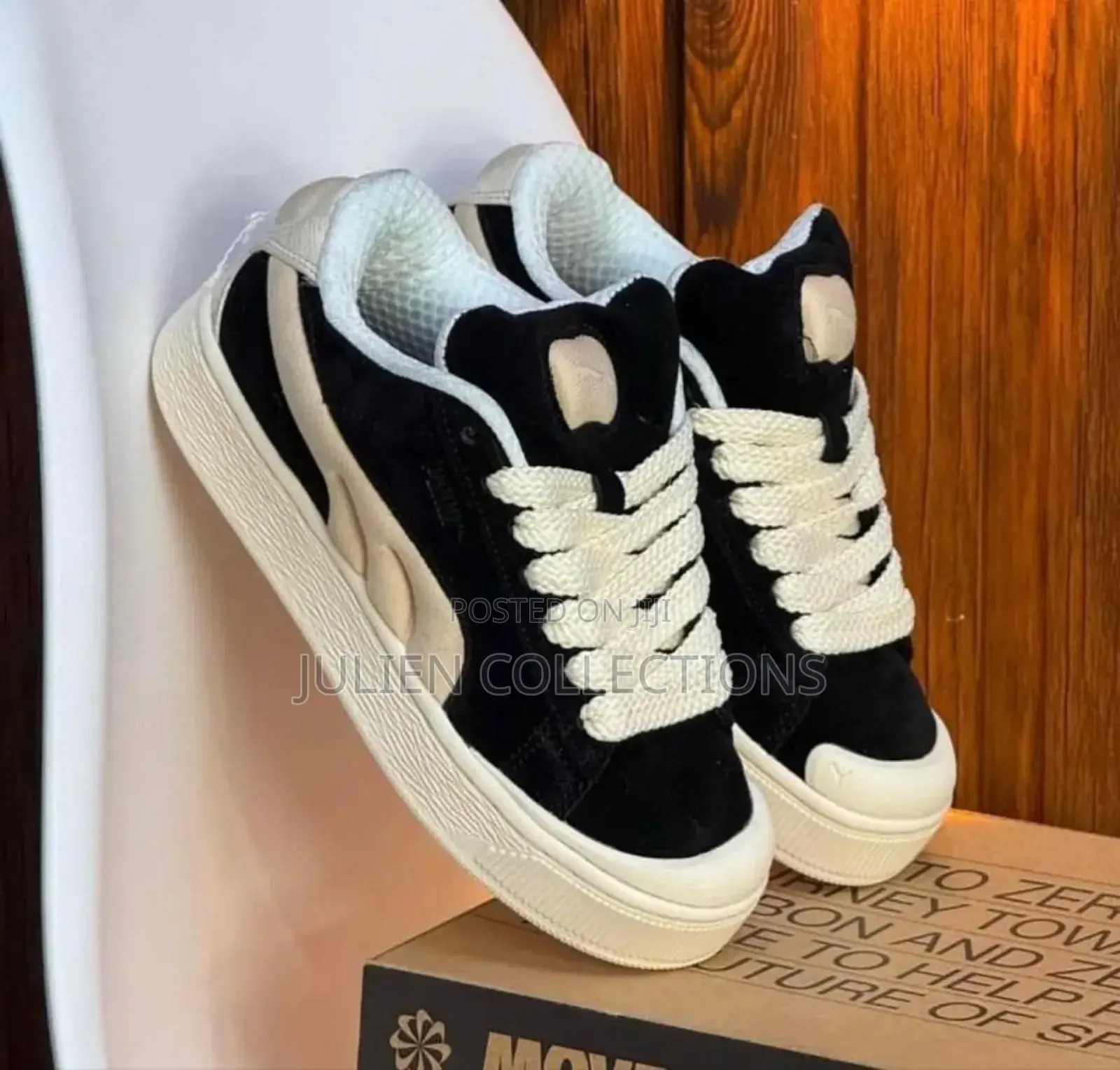 Puma Xl Suede Cruch Black and Cream