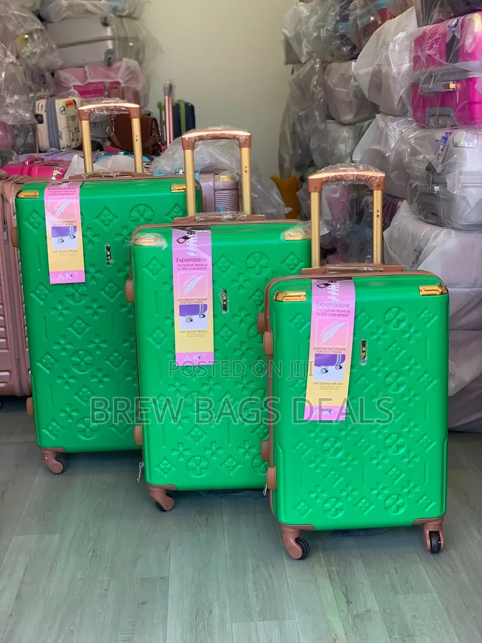 Ak 3set Unbreakable Anticrack Traveling Bag.