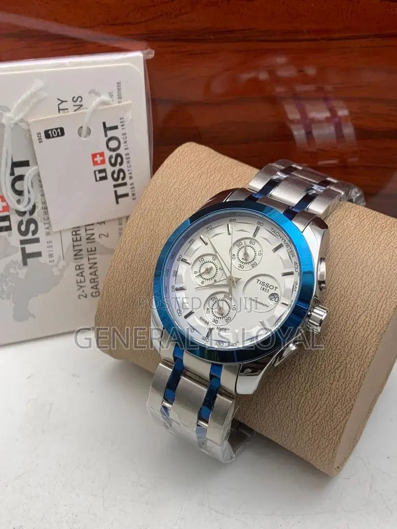 Tissot Chronograph Date Two-Tone Dial Wrist Watch
