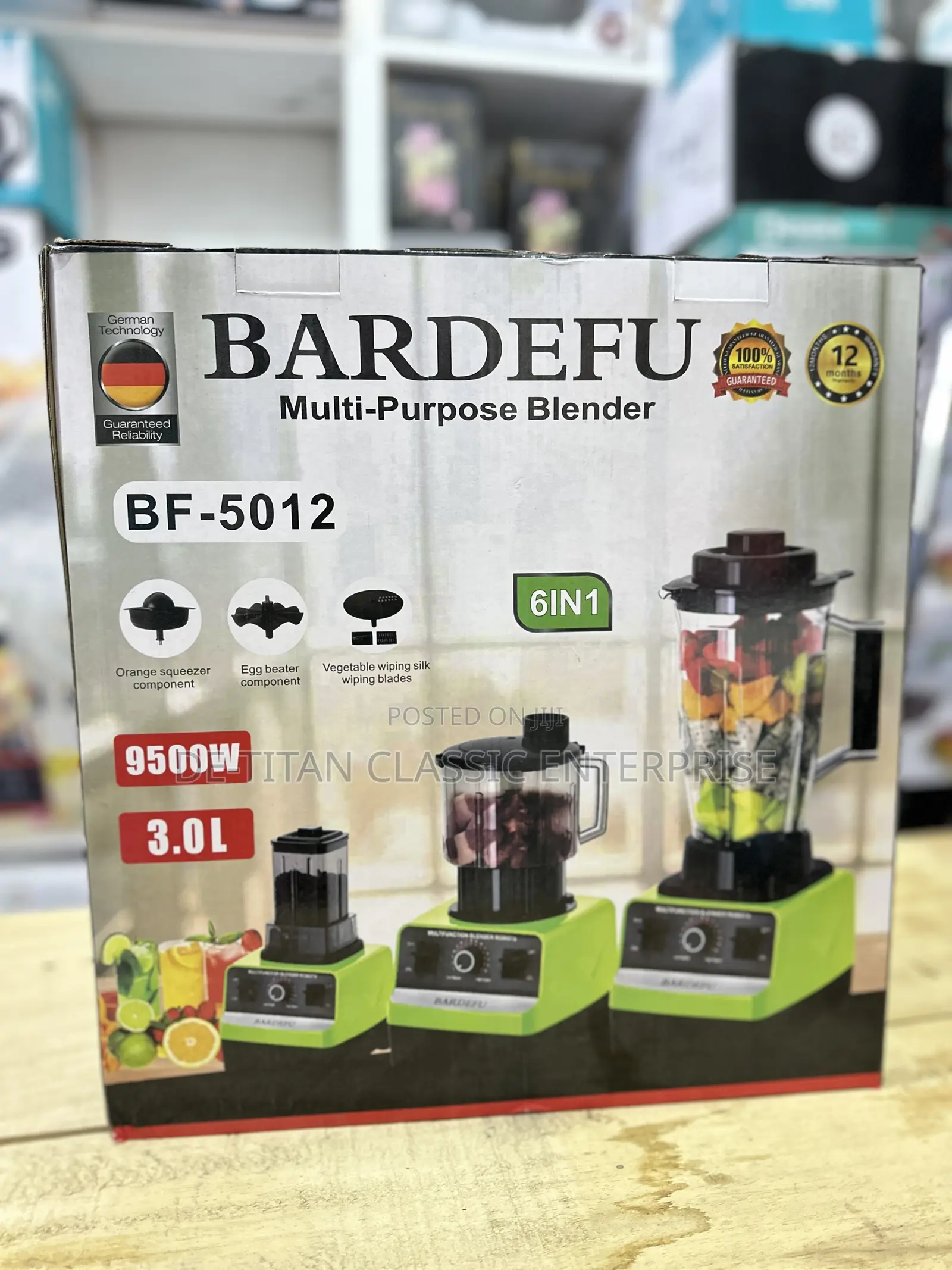 6-in-1 Commercial Blender 3 L