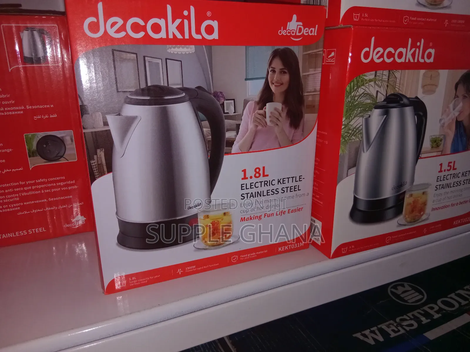 1.8l Electric Kettle, Decakila Hotmaker
