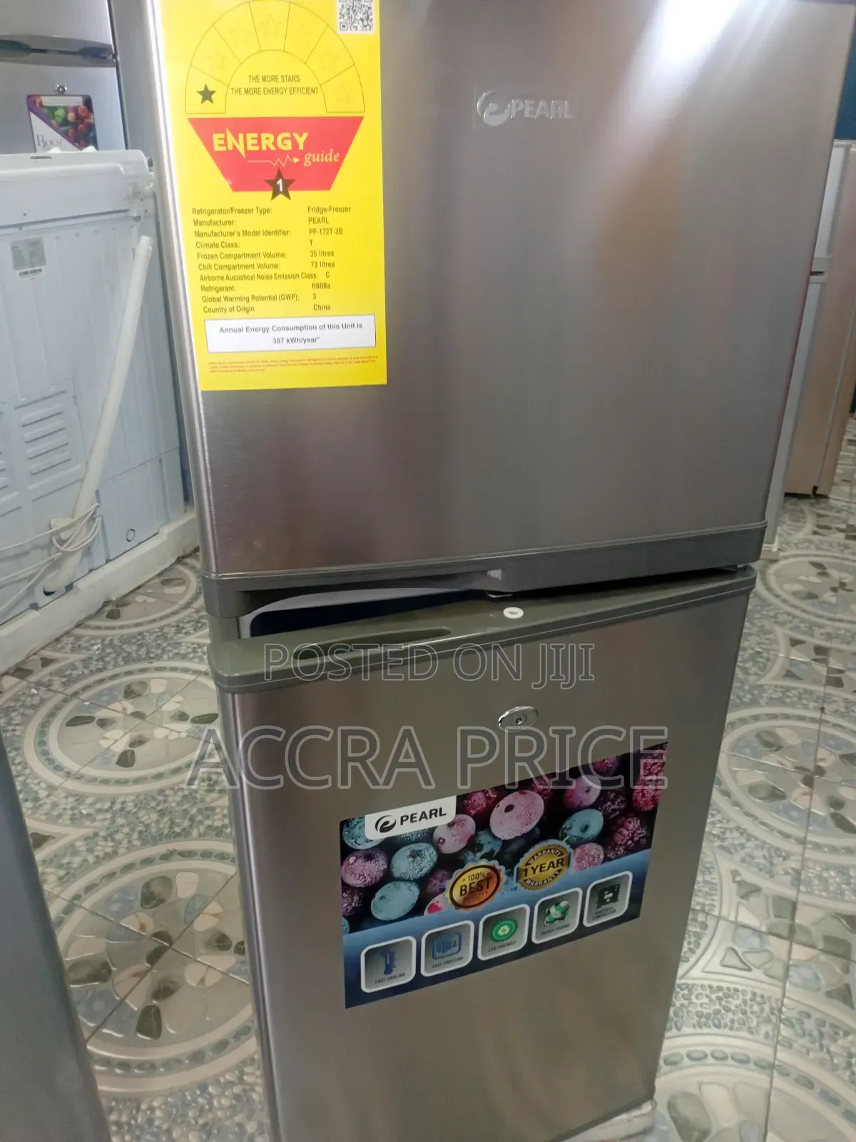 Powerful Compressor Pt-172t Pearl Fridge Freezer System Set