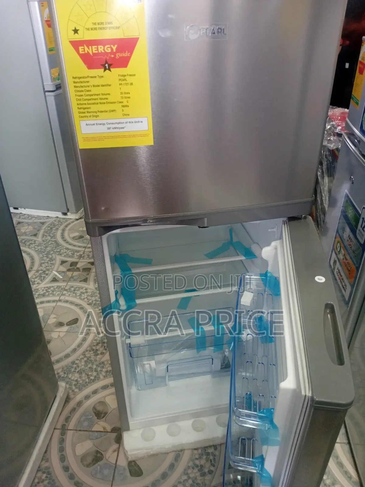 Energy Saving Pearl Fridge Freezer Pf-172t 108l System Set