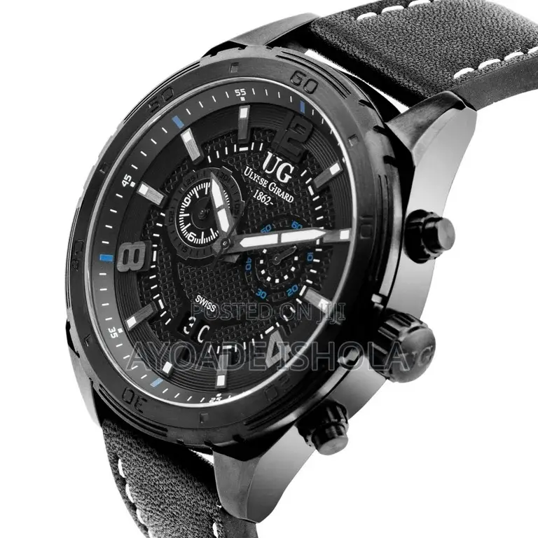 Used Ulysse Girard Bombardier Swiss Made Sapphire Crystal,