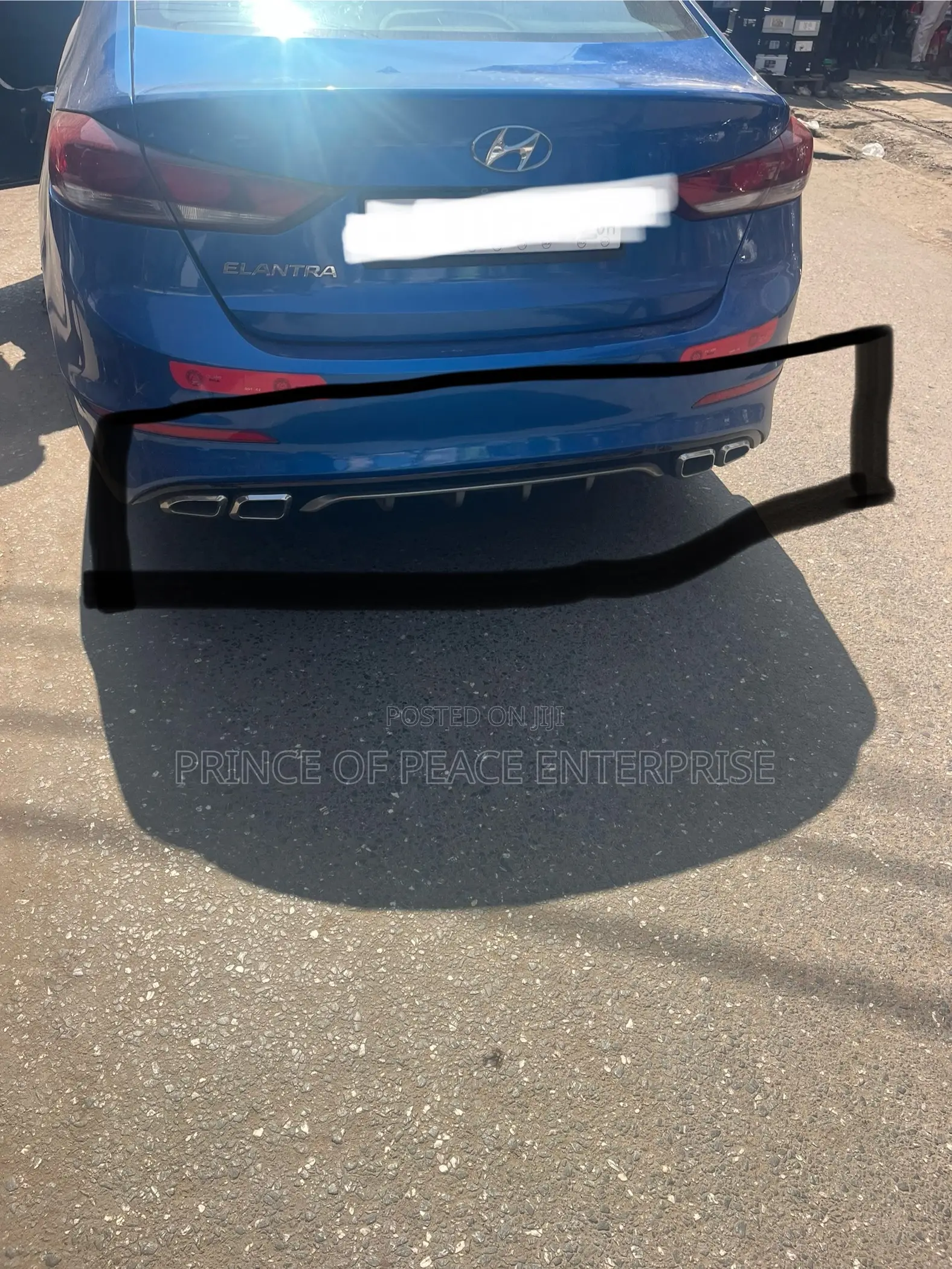 Elantra 2018 2019 2020 Back Bumper Diffuser