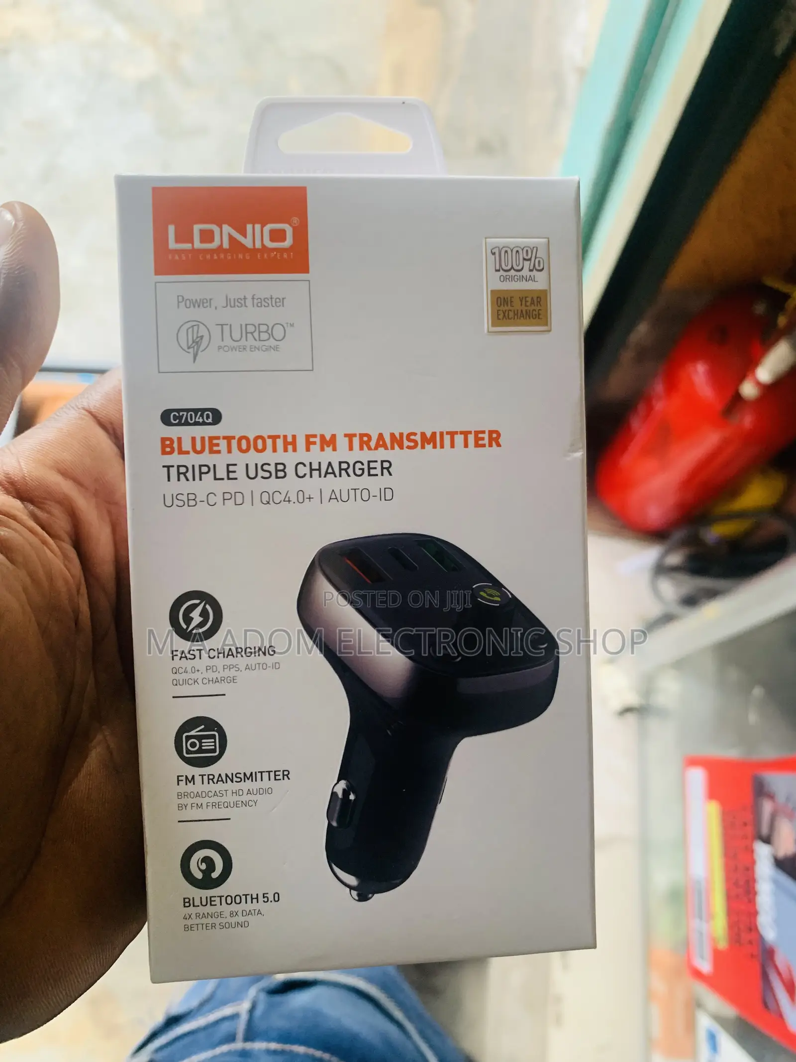 Original Ldnio Fast Charging Fm Bluetooth Usb Type C Ports