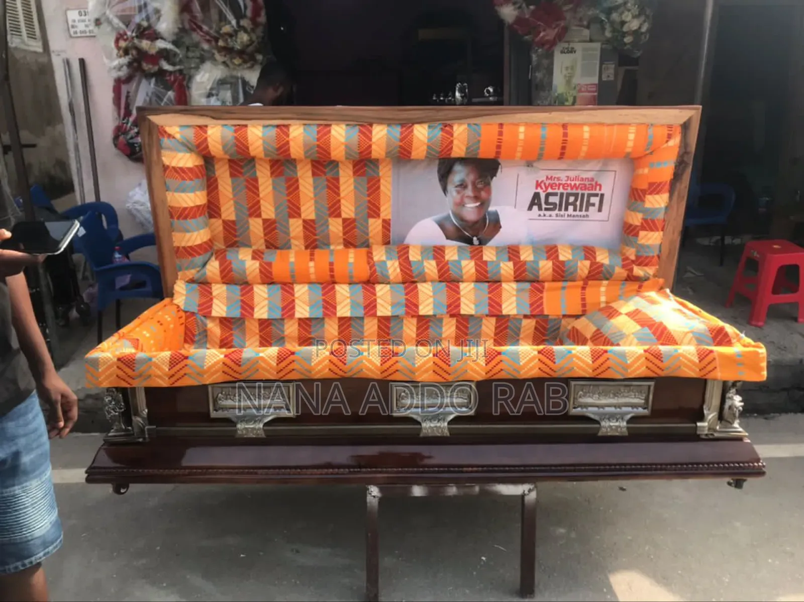Pure Kente Stain Casket
