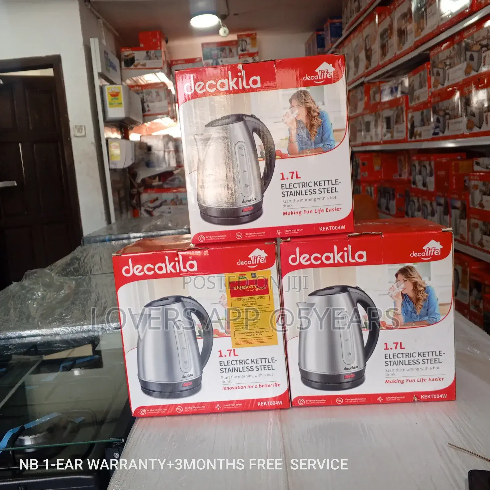 Energy Saving Decakila 1.7l Decakila Kettle