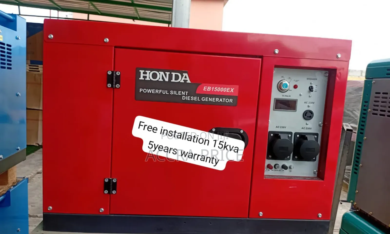 Portable Power Solutions Honda 15kva Diesel Generator 16500w
